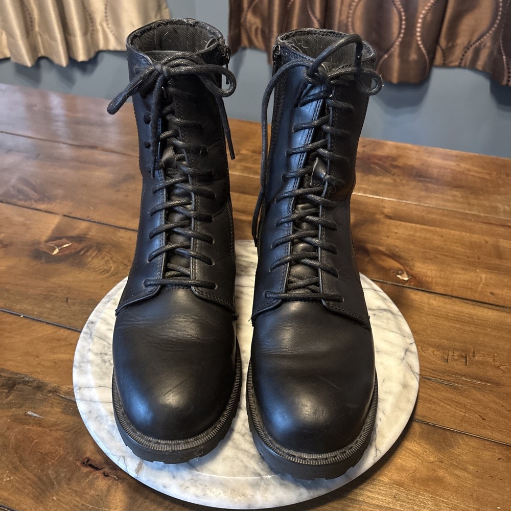 VTG Harley Davison Willie G Zip Up Motorcycle Boots Men Sz 8.5 EU 41.5 - Picture 3 of 10